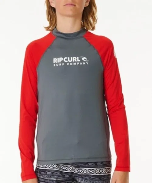 Рашгард Ripcurl K SHOCK UPF L/S-BOY UPF50+ красный — фото 2
