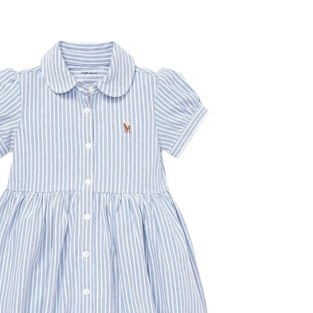 Платье Polo Ralph Lauren Гонконг Айленд Блю для малышей — фото 4