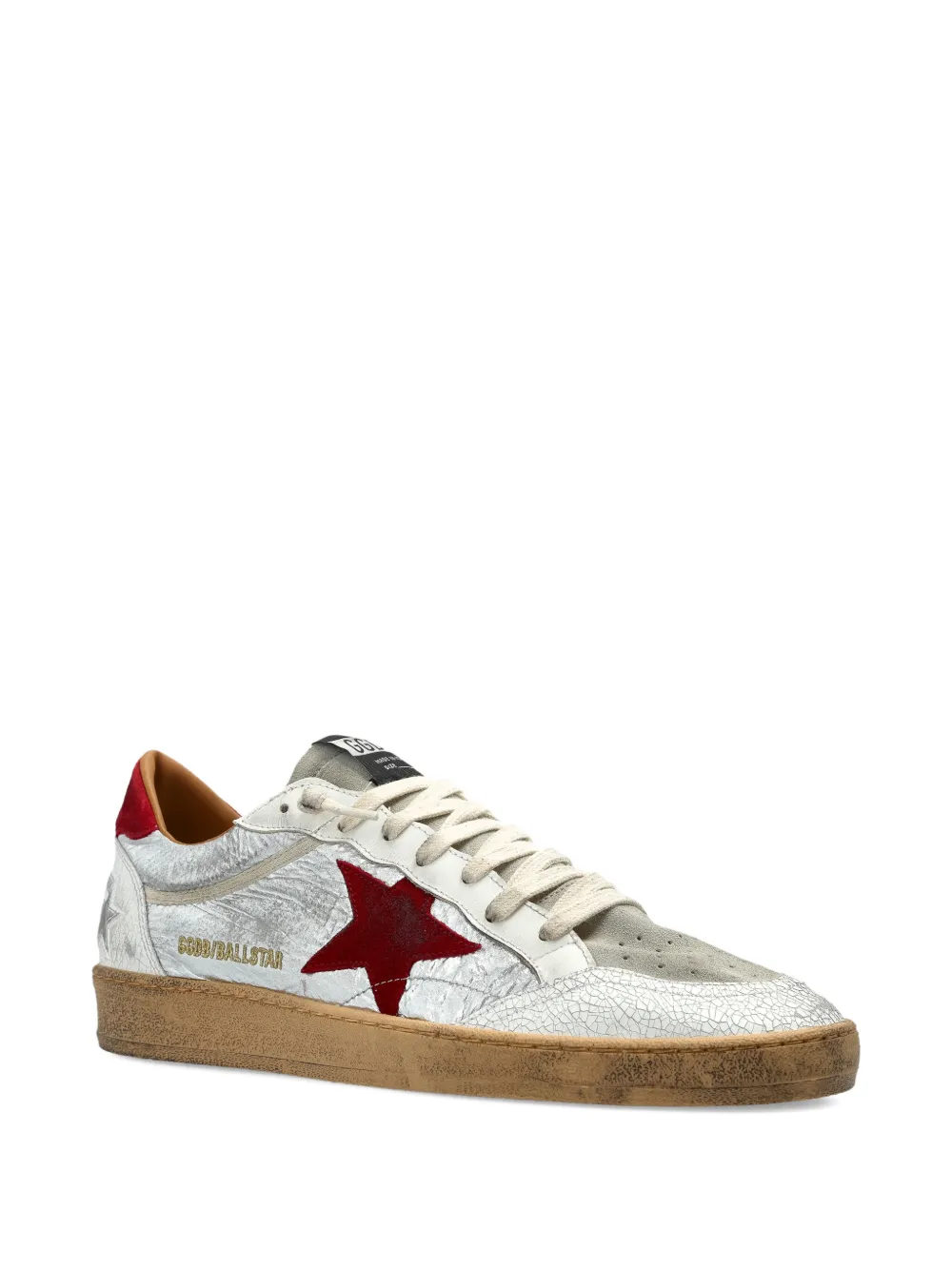 Кеды ball star GOLDEN GOOSE, серебряный — фото 2