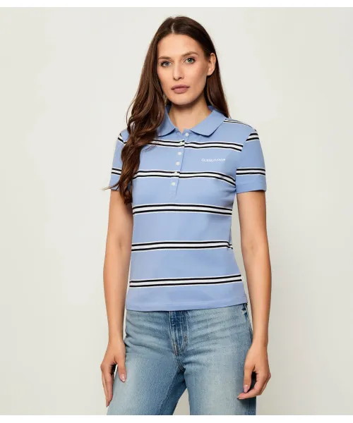 

Футболка поло Slim fit Guess Jeans, синий
