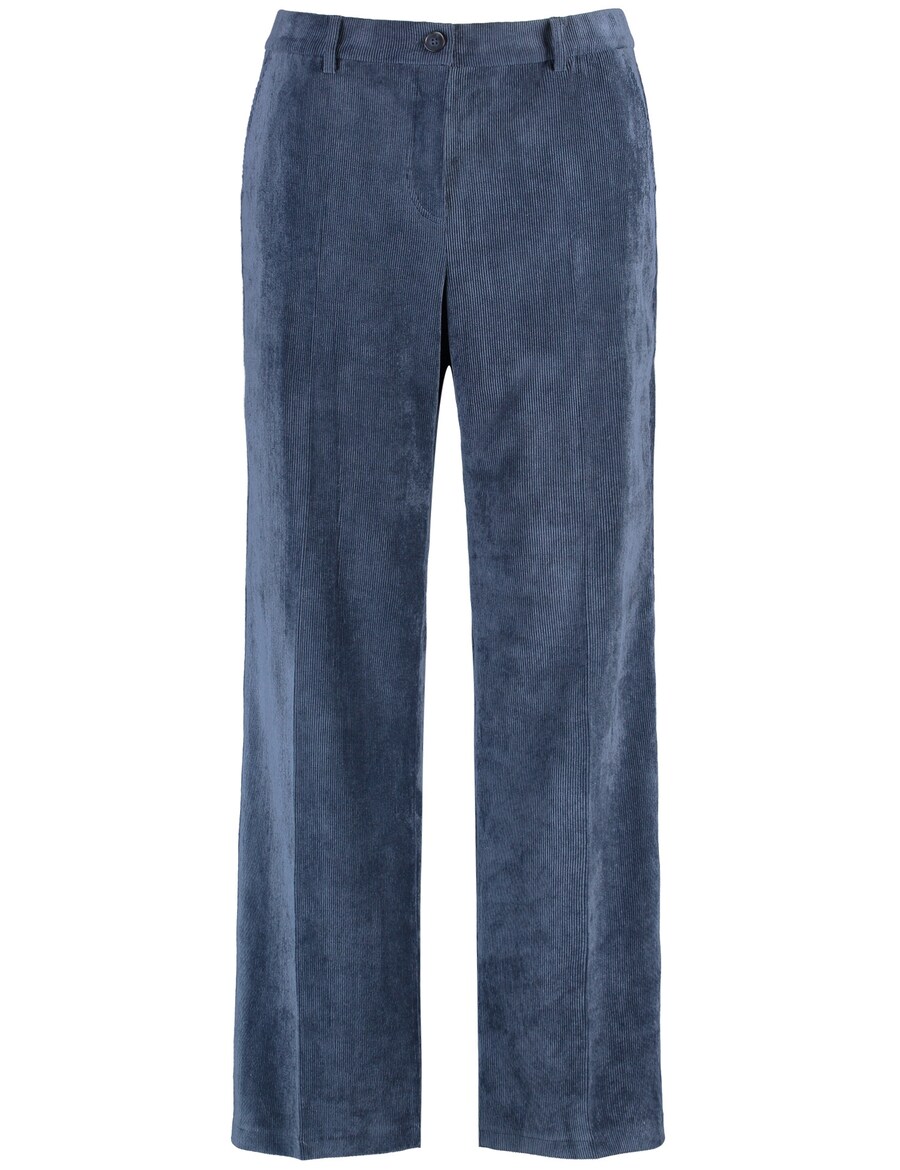 

Вельветовые брюки SAMOON Regular Pleated Pants, сапфировый