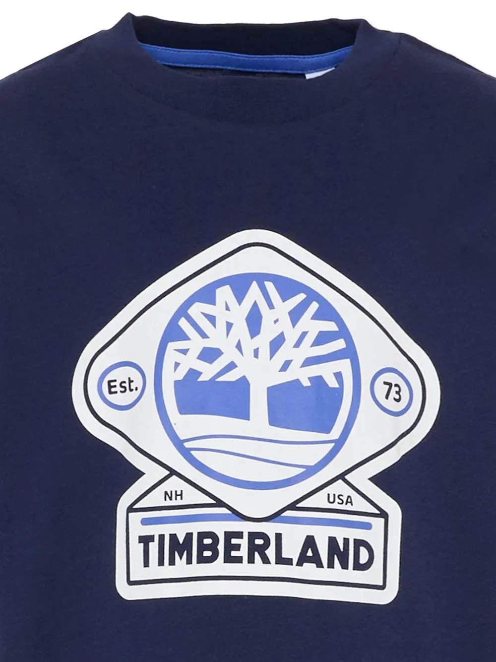 Футболка с изображением дерева Timberland Kids, синий — фото 3