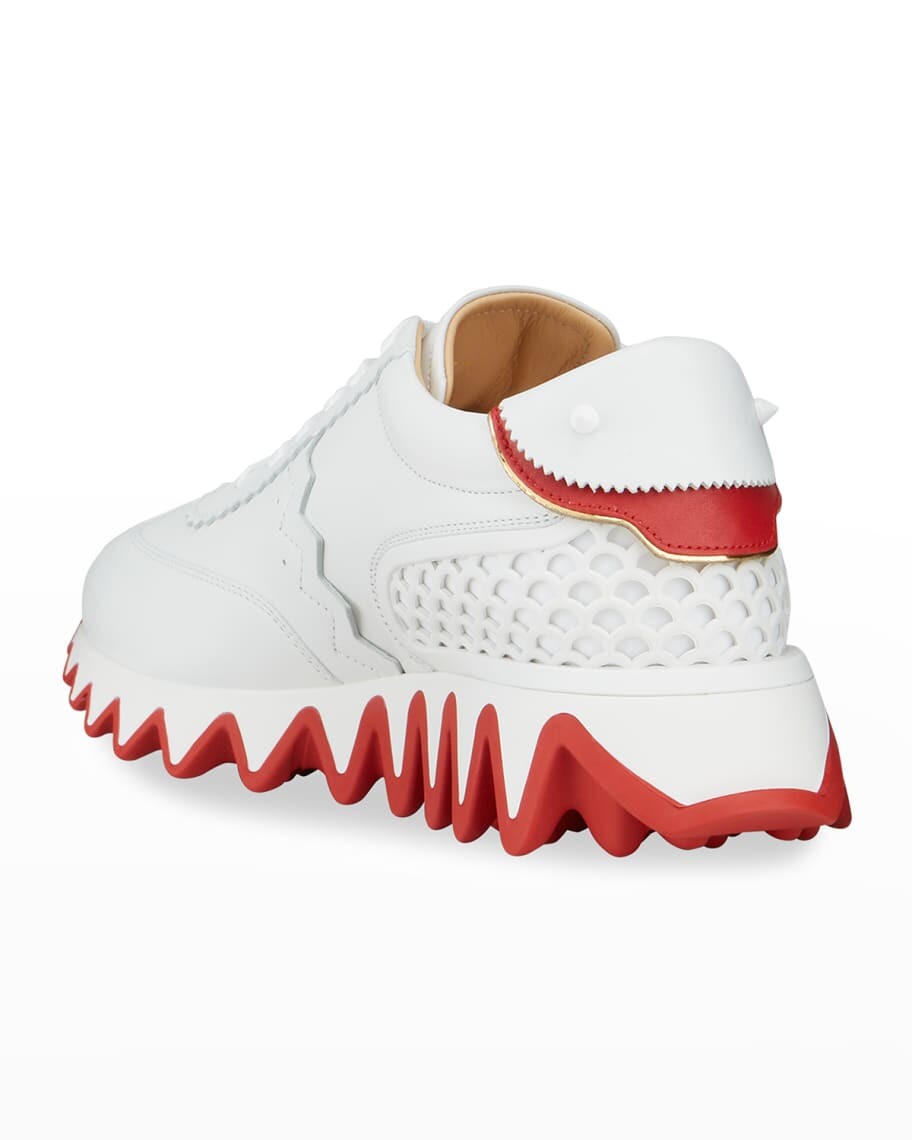 Кроссовки Christian Louboutin Loubishark Donna, белый/красный — фото 3