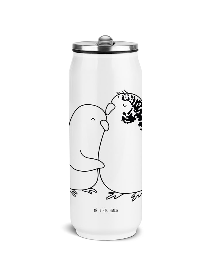 

Mr. & Mrs. Panda Бутылочка для воды Budgie, дизайн Love Design, без надписи, белого цвета