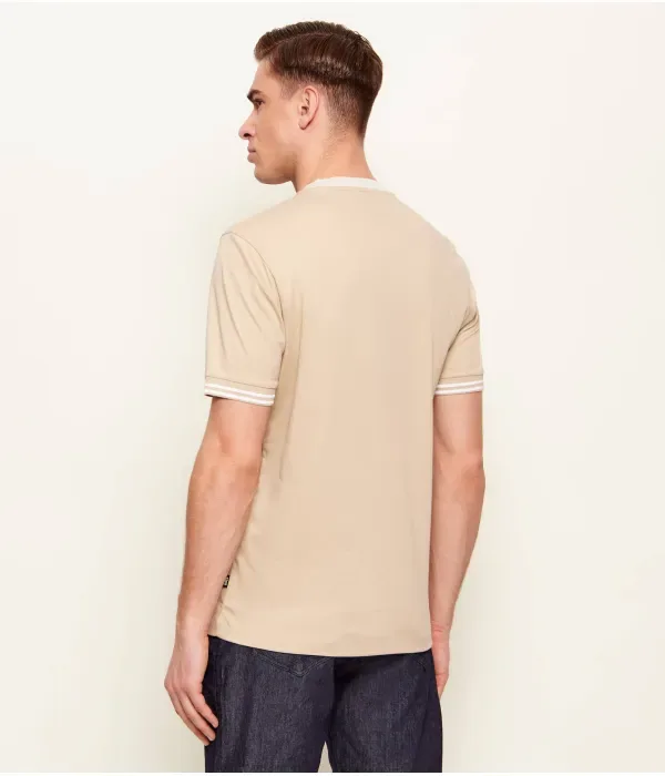 Футболка H-Tessler slim fit Boss, бежевый — фото 3