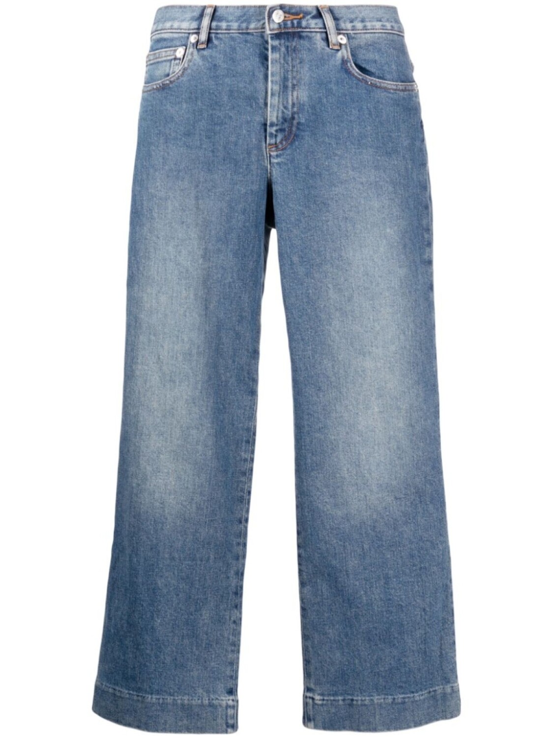 

A.P.C. укороченные джинсы Sailor, синий