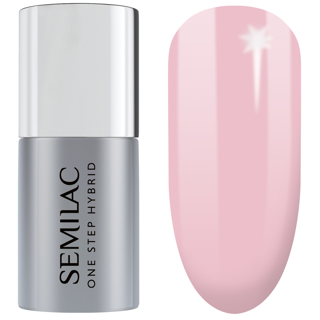 

Гель-Лак для ногтей one step hybrid Semilac, цвет nr. s610 barely pink, 5 мл