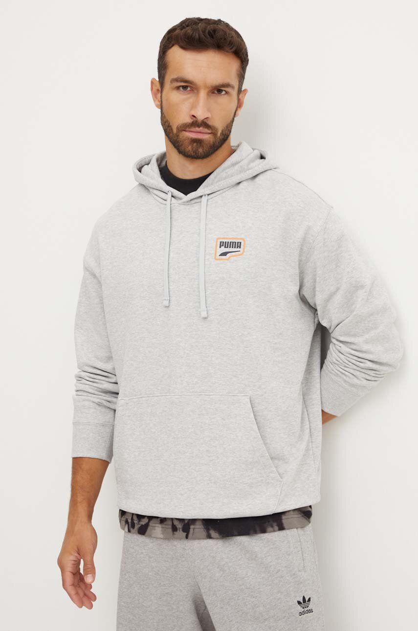 

Хлопковая толстовка Puma, серый