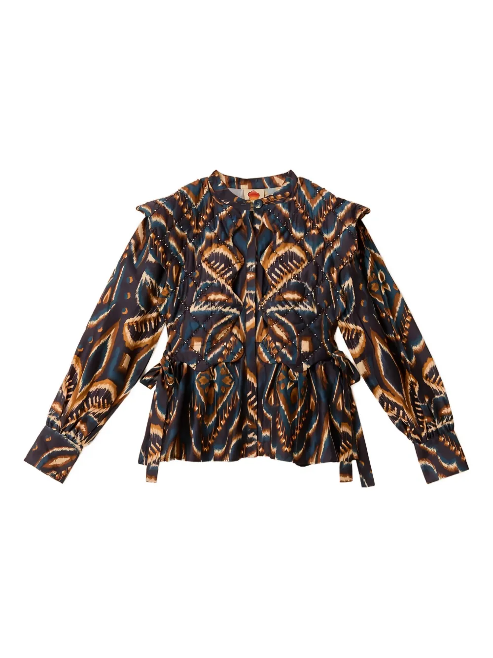 

Хлопковая блузка FARM Rio, синий