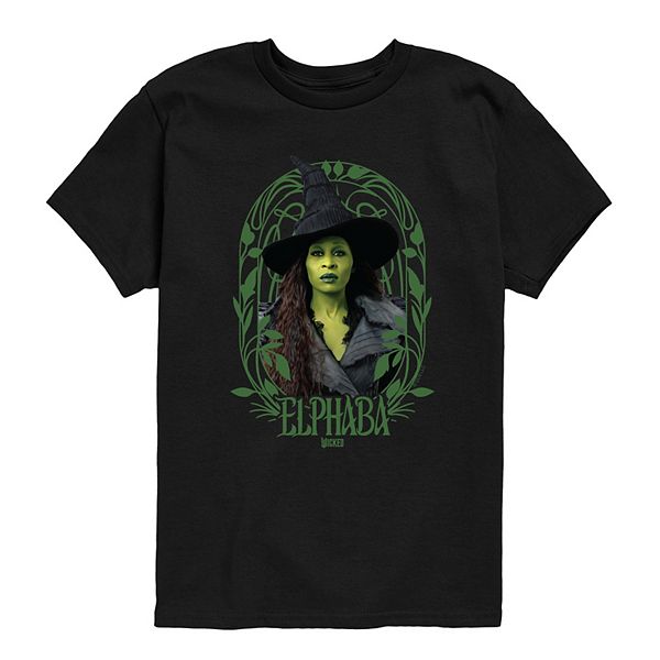 

Футболка с принтом Wicked for Good Elphaba для мальчиков 8-20 Licensed Character, Black