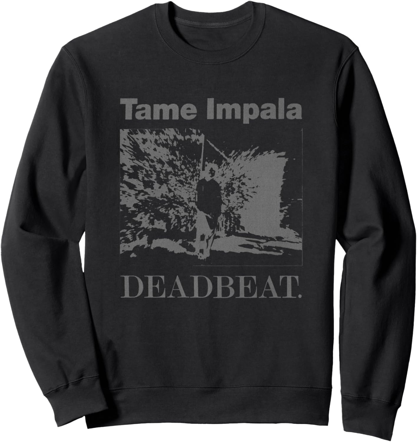 

Толстовка Tame Impala Deadbeat с черным контуром, Черный, Толстовка Tame Impala Deadbeat с черным контуром