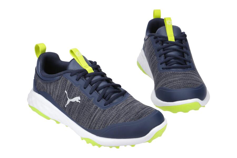 Кроссовки Puma FUSION PRO синие жёлтые мужские 377041 — фото 2