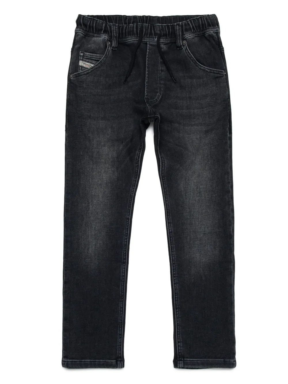 

Узкие джинсы средней посадки Diesel Kids, черный