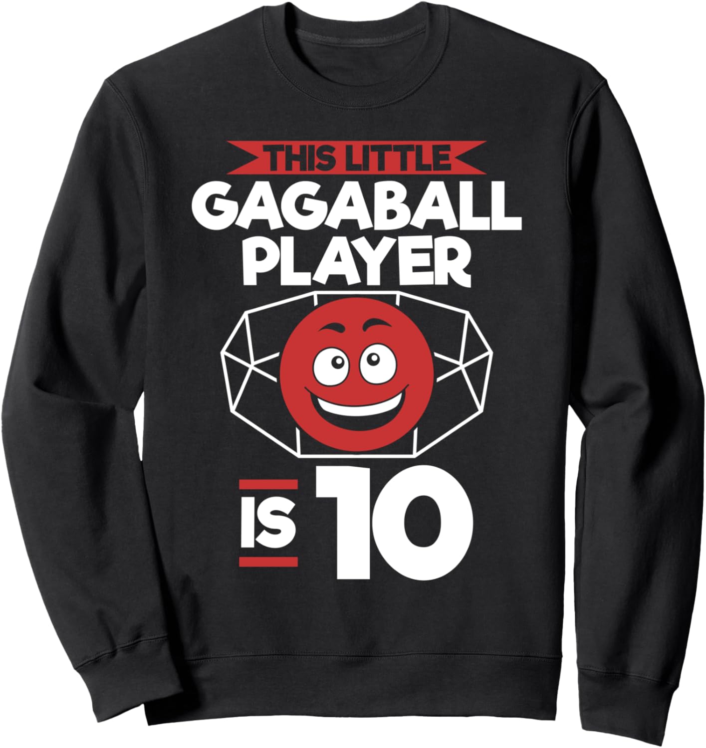 

Толстовка Gagaball Player на 10-летие - 10 лет Gagaball Player 9Th Birthday Gaga Ball Game, черный
