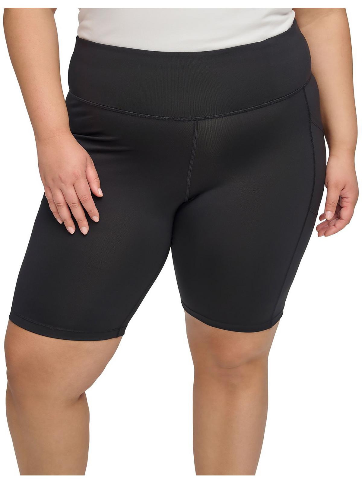 

Плюс женские шорты для фитнеса и велотренировок Calvin Klein, черный
