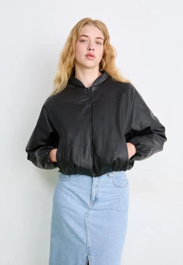 Куртка из искусственной кожи Adidas Originals, Black