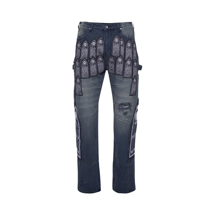 

Брюки Who Decides War Patched Arch Embroidered Pant, фиолетовый