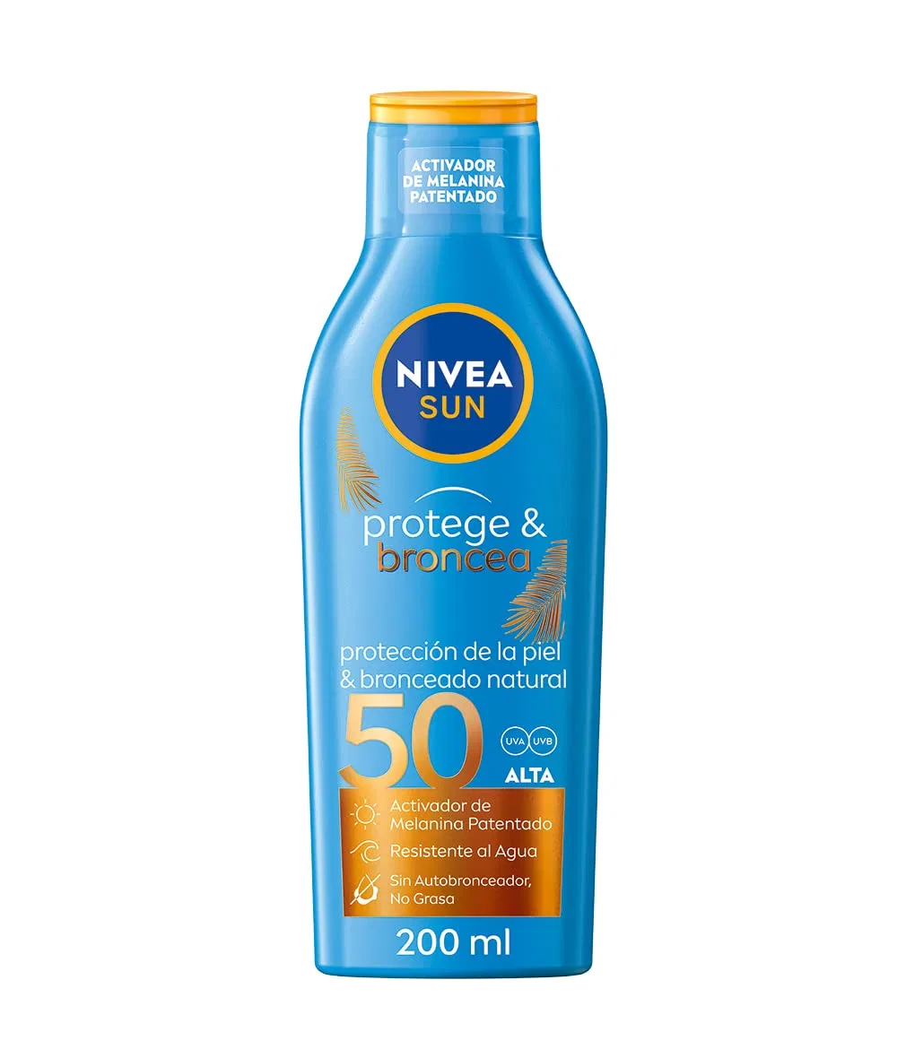 Солнцезащитное молочко «Bronc Lec F50 Pro & Bronze» от Nivea Nivea Sun