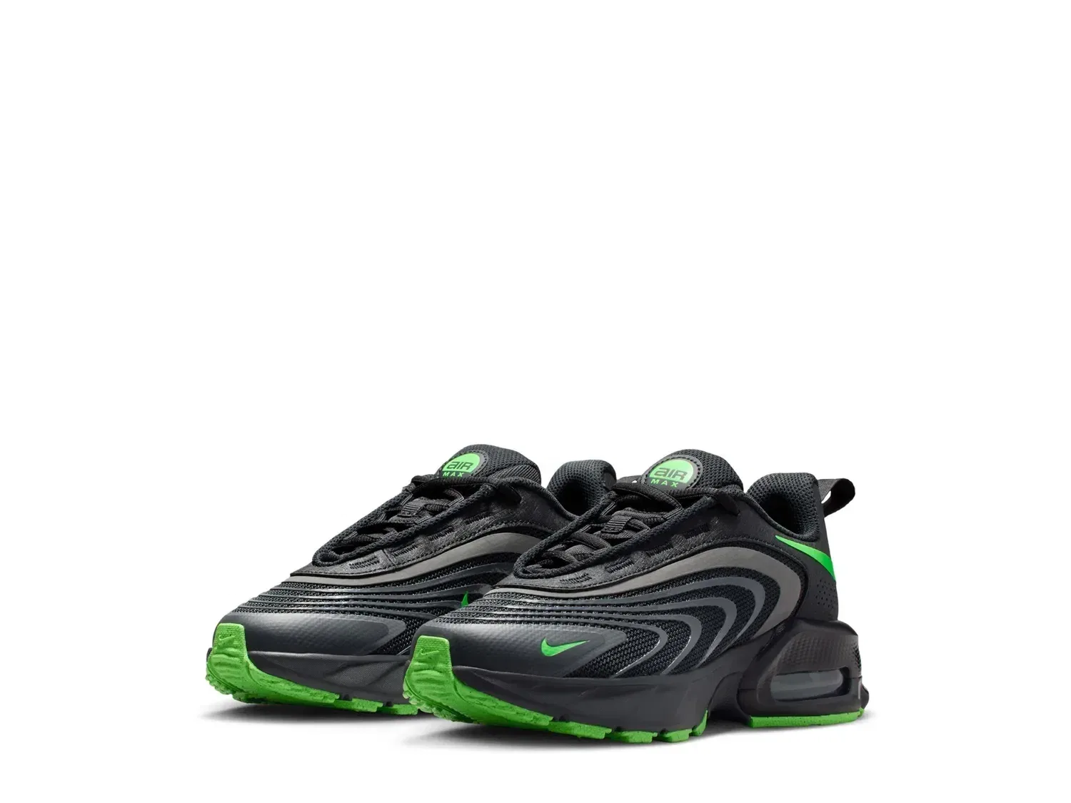 Кроссовки Air Max Fire для детей, Nike, черный/зеленый — фото 3