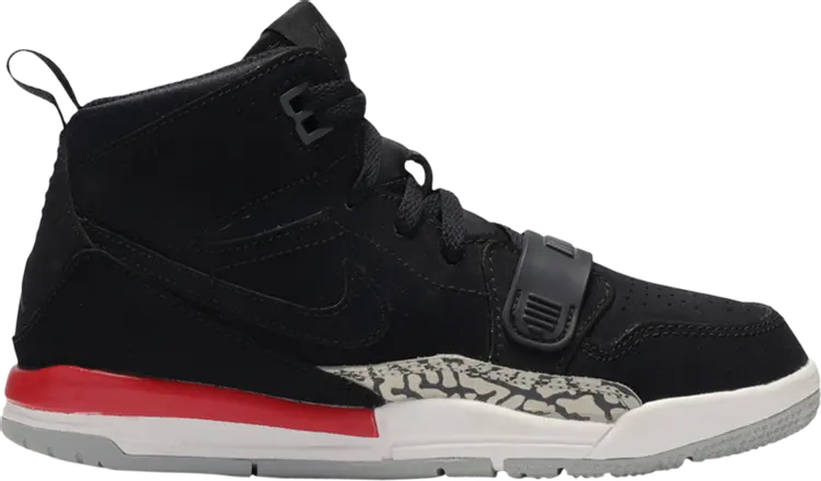 

Кроссовки Jordan Legacy 312 PS Black Fire Red, черный