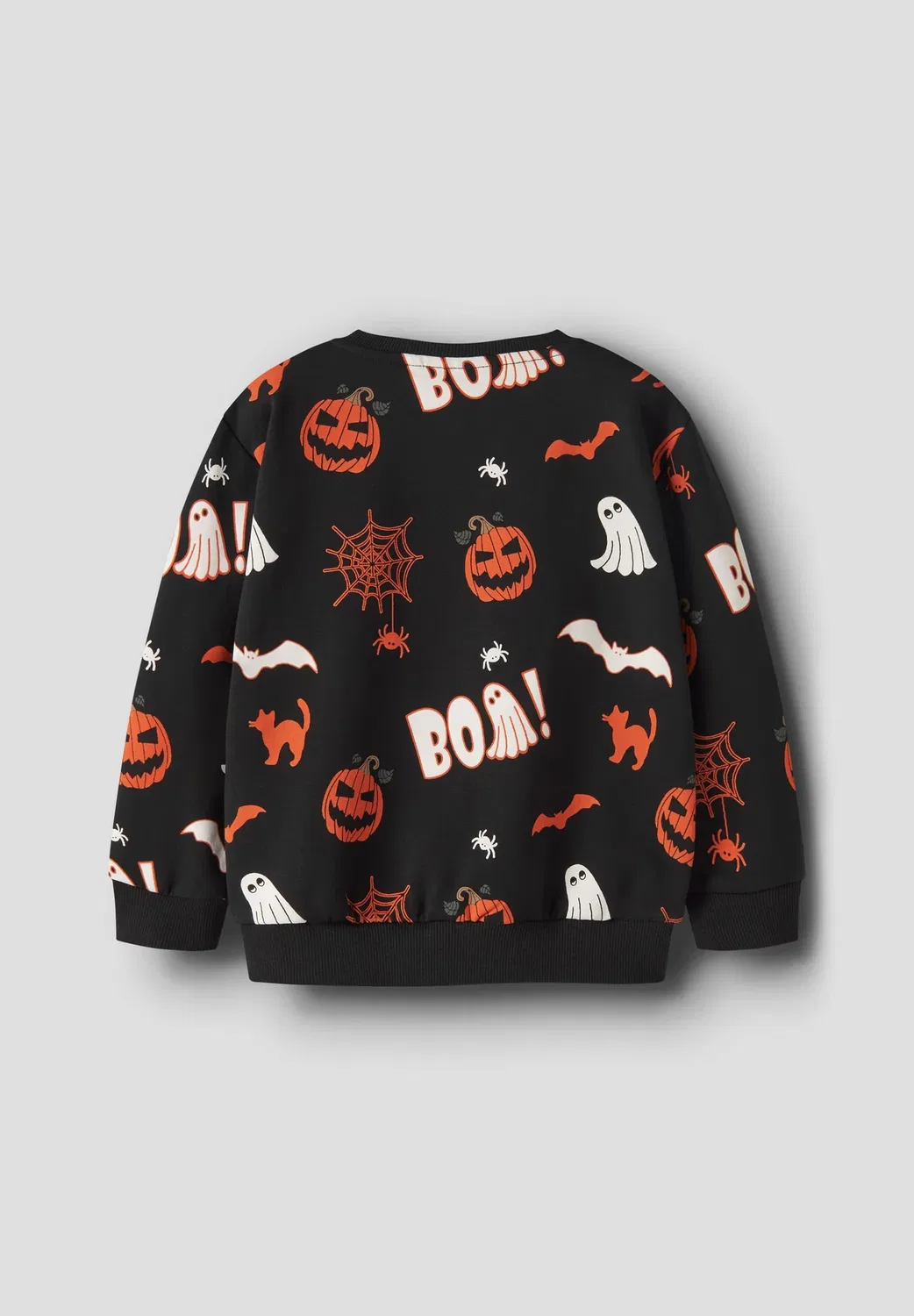 Nmnovar nreg sweat box bru unisex - толстовка Name It, Black — фото 3