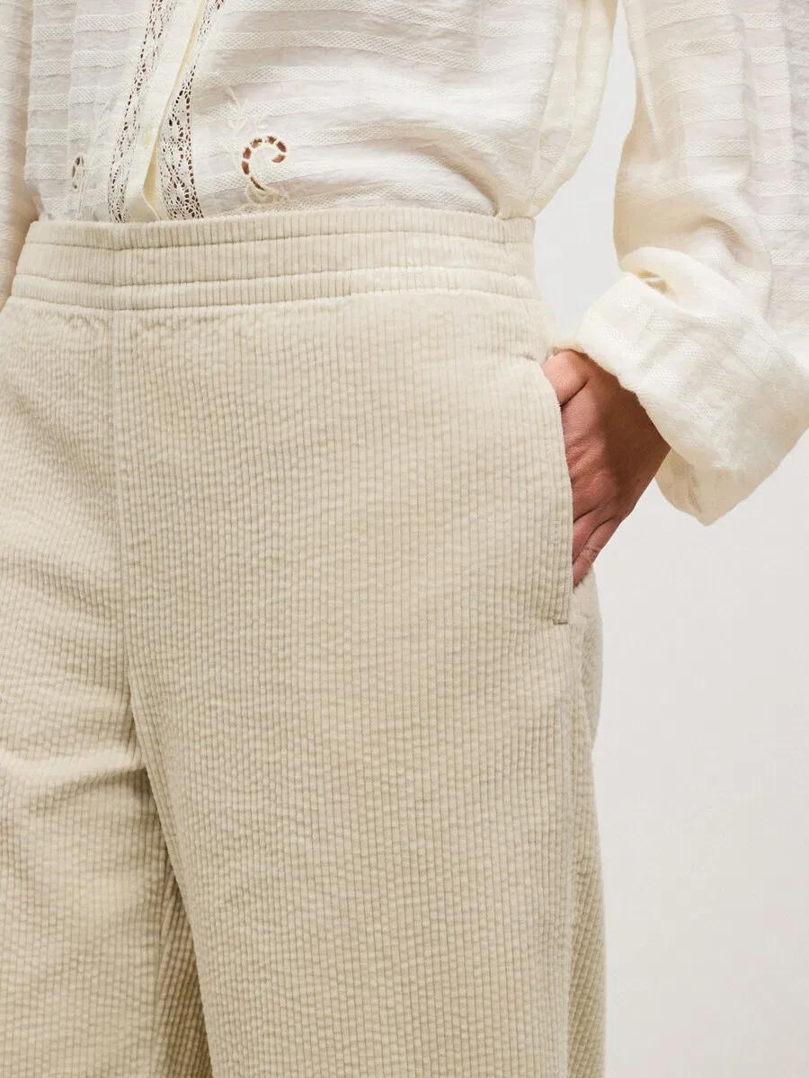 Брюки Next Barrel Pants цвета экрю — фото 4