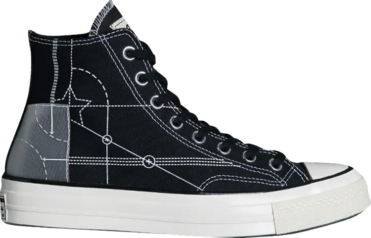 

Кроссовки Converse END x Chuck 70 High Blueprint, черный