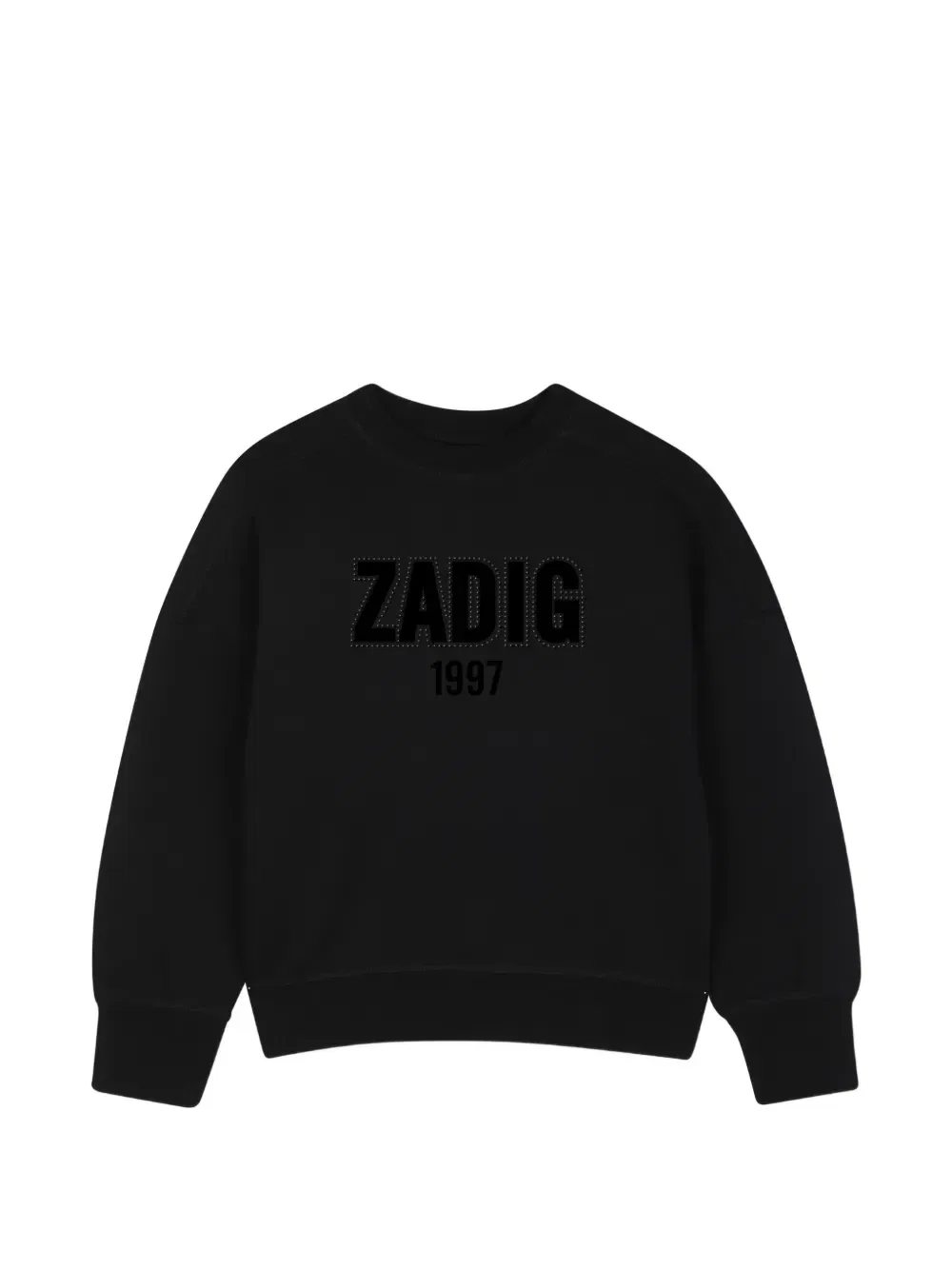 Свитер с логотипом Zadig & Voltaire Kids, черный