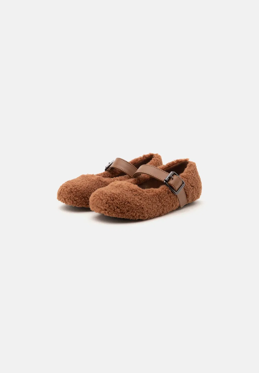 Балетки с ремешком на щиколотке Stella Mccartney Kids, Rust — фото 2