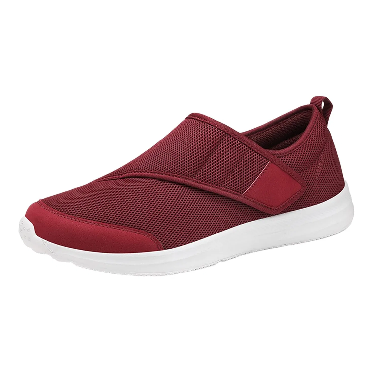 Детские кроссовки без шнурков с регулируемым ремешком Breathable Mesh Sneakers, Rosso