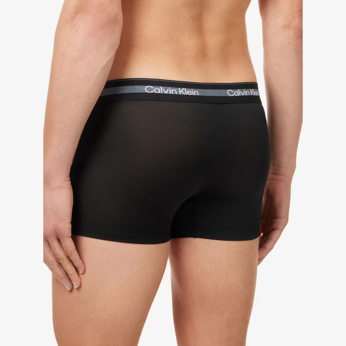 Комплект из трех спортивных сетчатых плавок Icon Calvin Klein, черный — фото 3