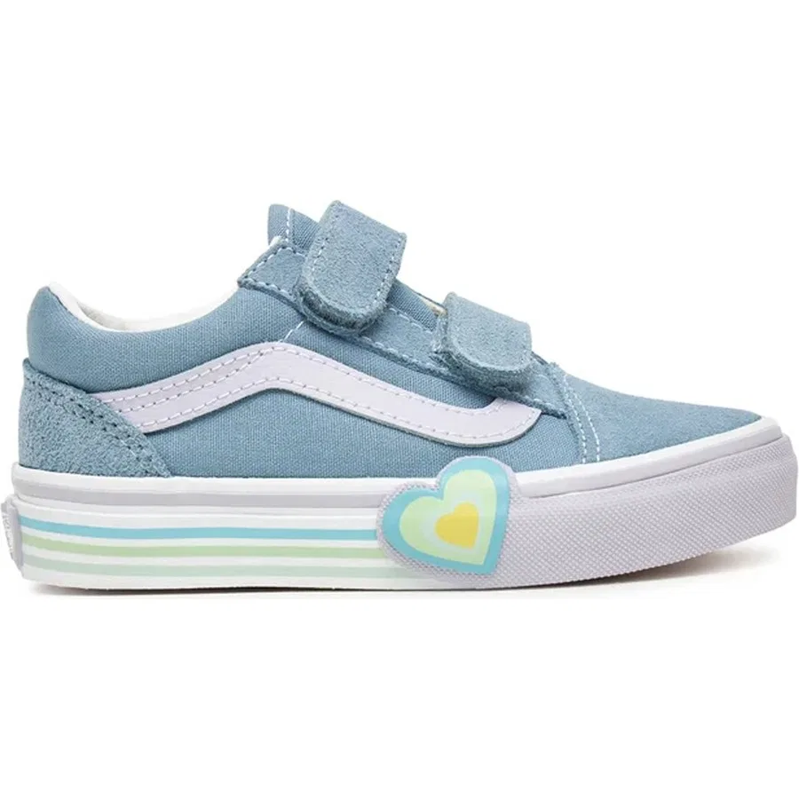 Детские кроссовки с моделью Old Skool V Heart Vans, Синий