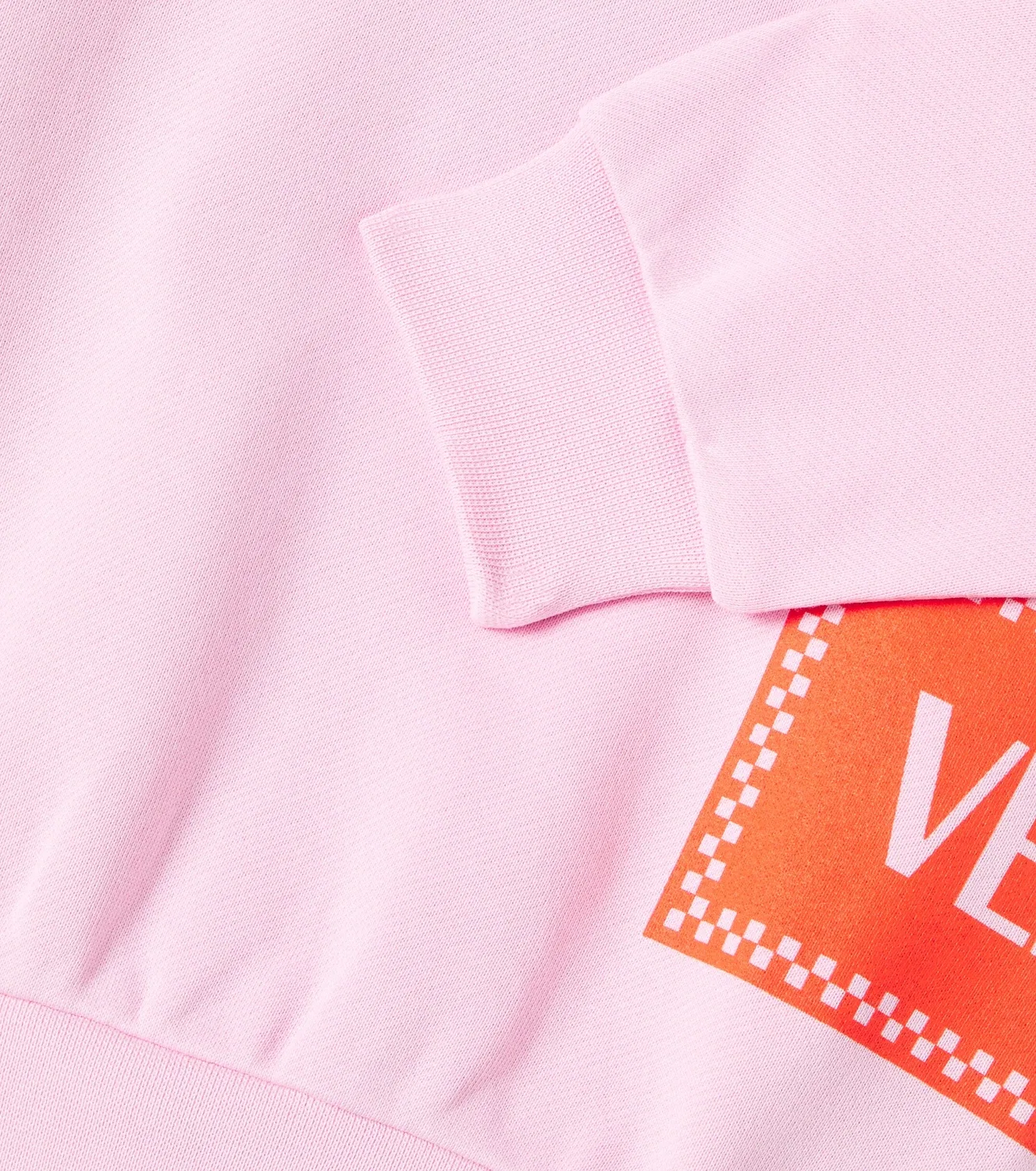 Свитшот хлопковый Versace Kids, розовый — фото 3