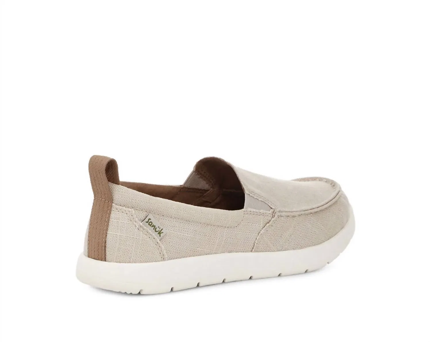Детские кроссовки на плоской подошве с текстильным верхом Lil Sidewalk Surfer Lite SANUK, Natural — фото 3