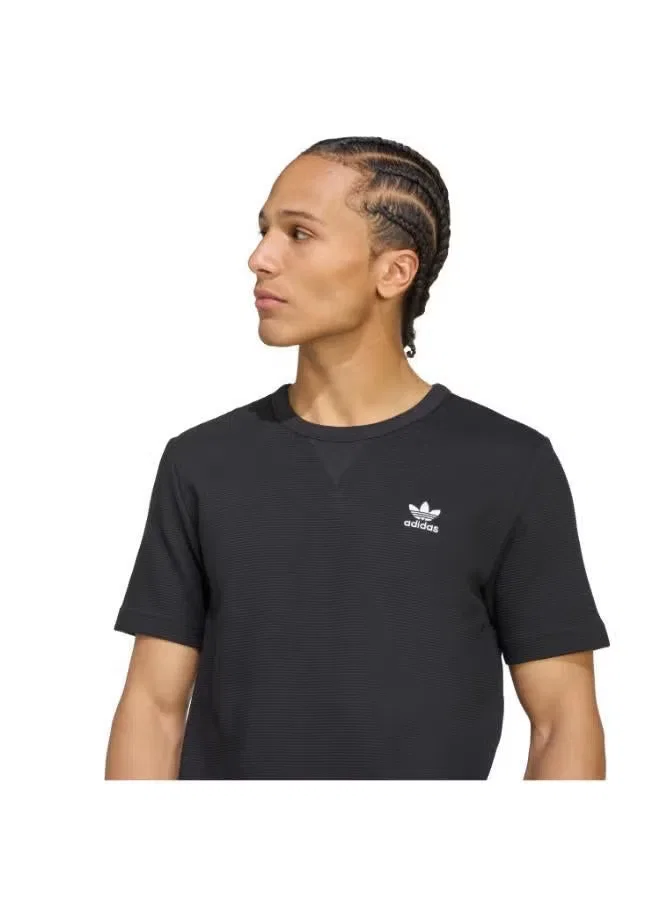 Футболка с вышивкой Trefoil essentials Adidas Originals, черный — фото 3