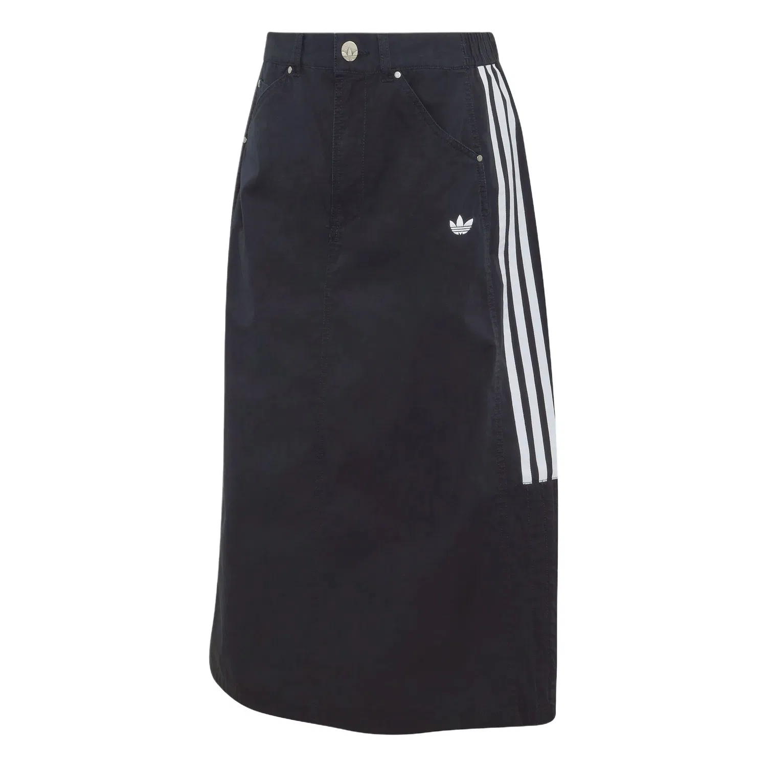Женская длинная юбка с принтом Adidas Originals, Black