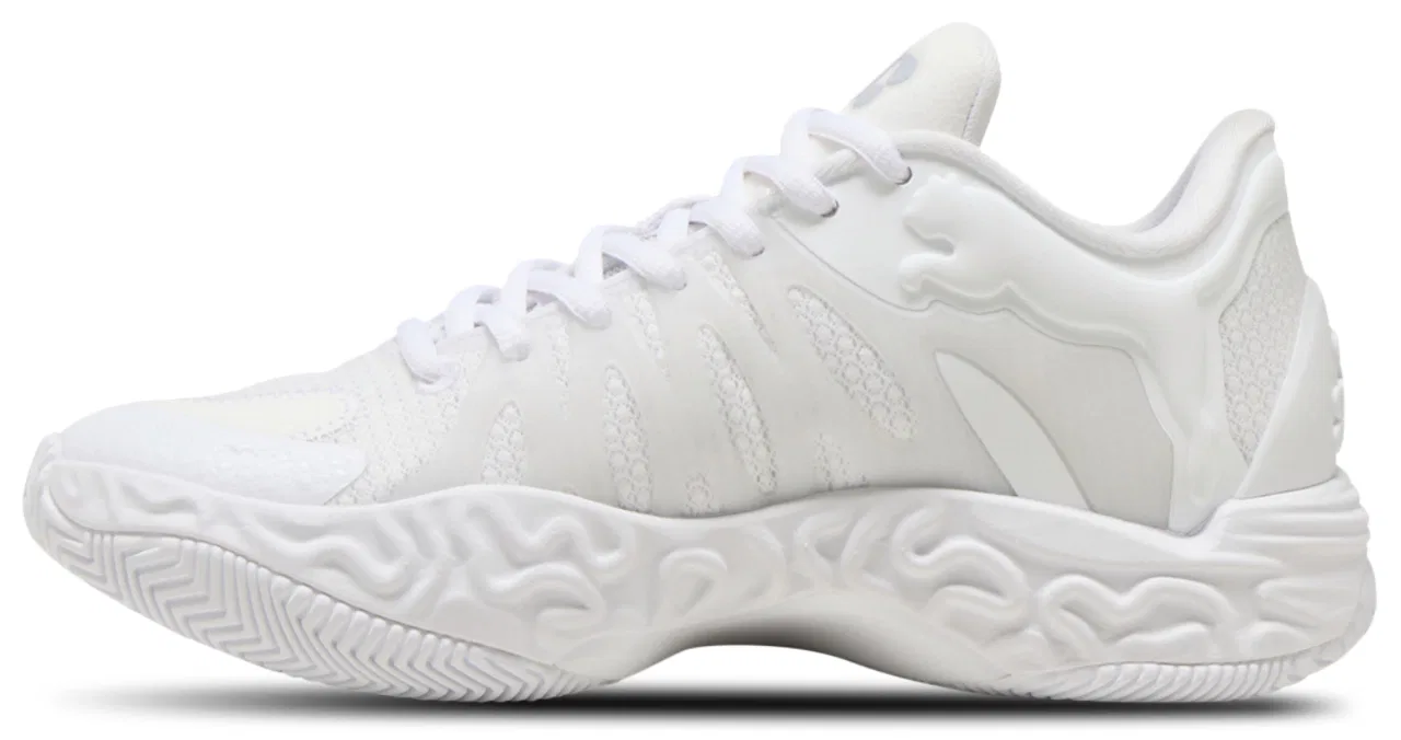 Детские баскетбольные кроссовки для мальчиков Hali 1 Team PUMA, White White — фото 2