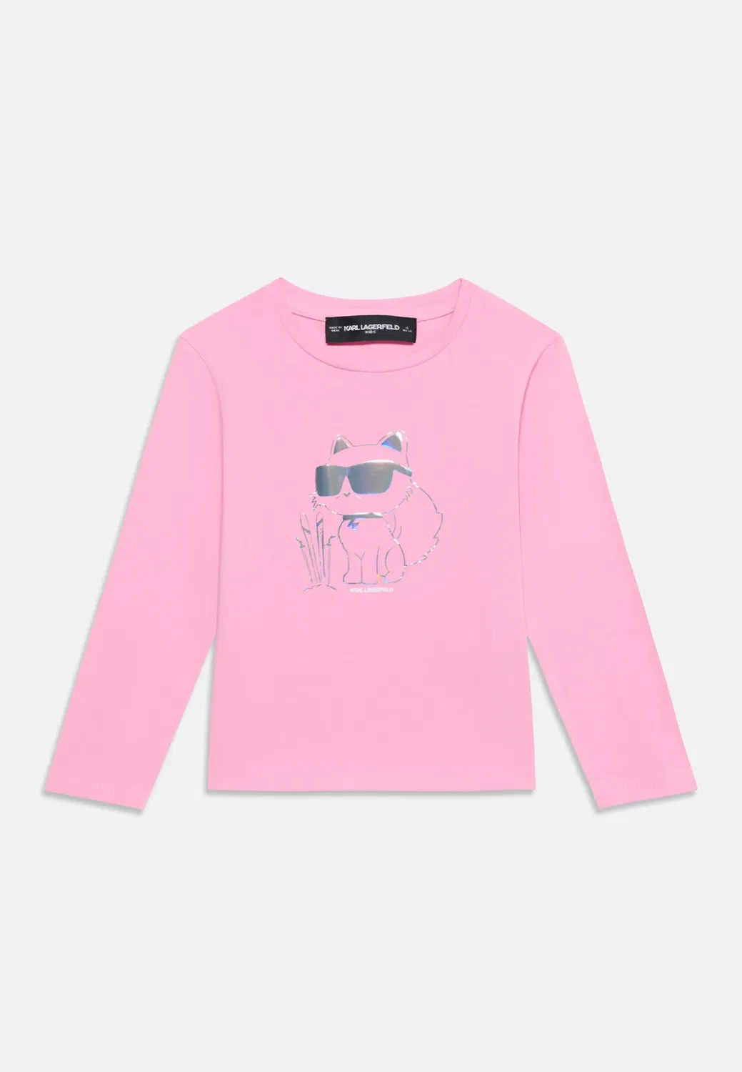 Tee manches longues - футболка с длинными рукавами Karl Lagerfeld Kids, Pink Frosting — фото 3