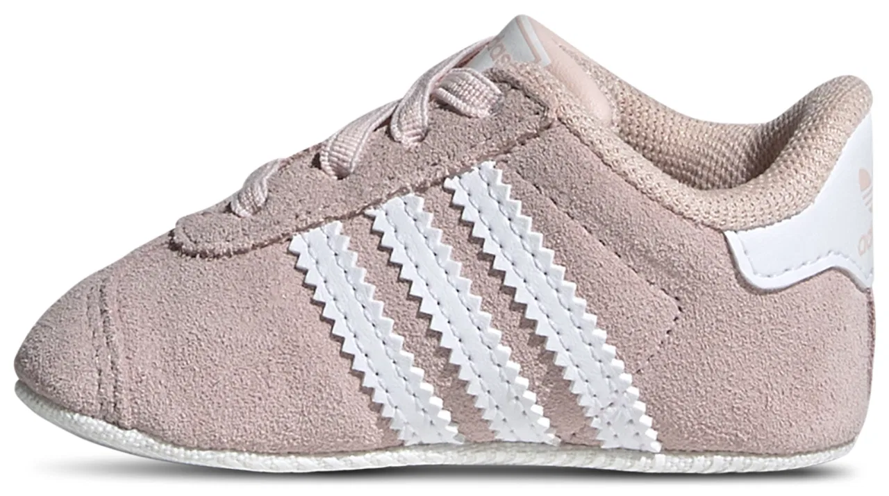 Кроссовки для девочек Gazelle Crib Adidas, цвет Icey Pink/White/White — фото 2