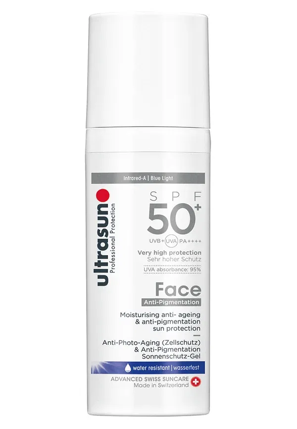 Солнцезащитный гель Face Anti-pigment SPF50+ Ultrasun, 50 мл