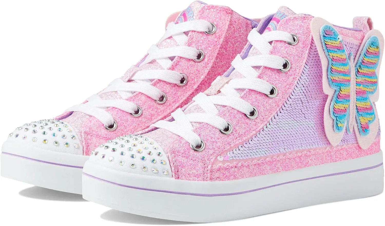 Детские кроссовки для девочек Skechers Kids' 403901l Skechers, Pink/Multi — фото 2