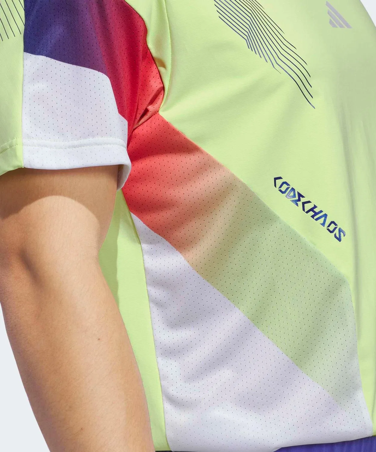 Мужской поло с длинным рукавом модель Code Chaos Mock Neck Adidas, Yellow — фото 4