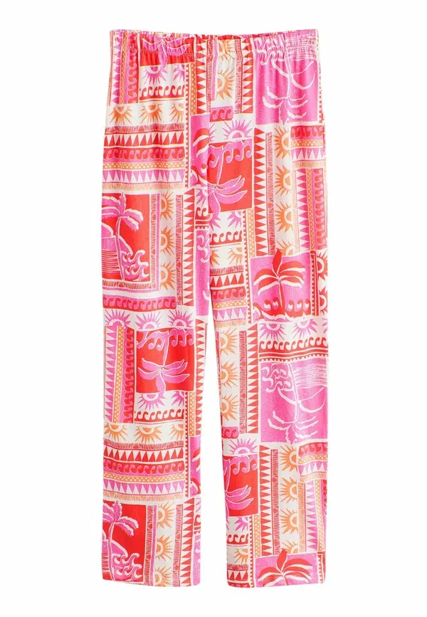 Комплект пижамный хлопковый Set - pyjama set Next, Red Palm, красный — фото 3