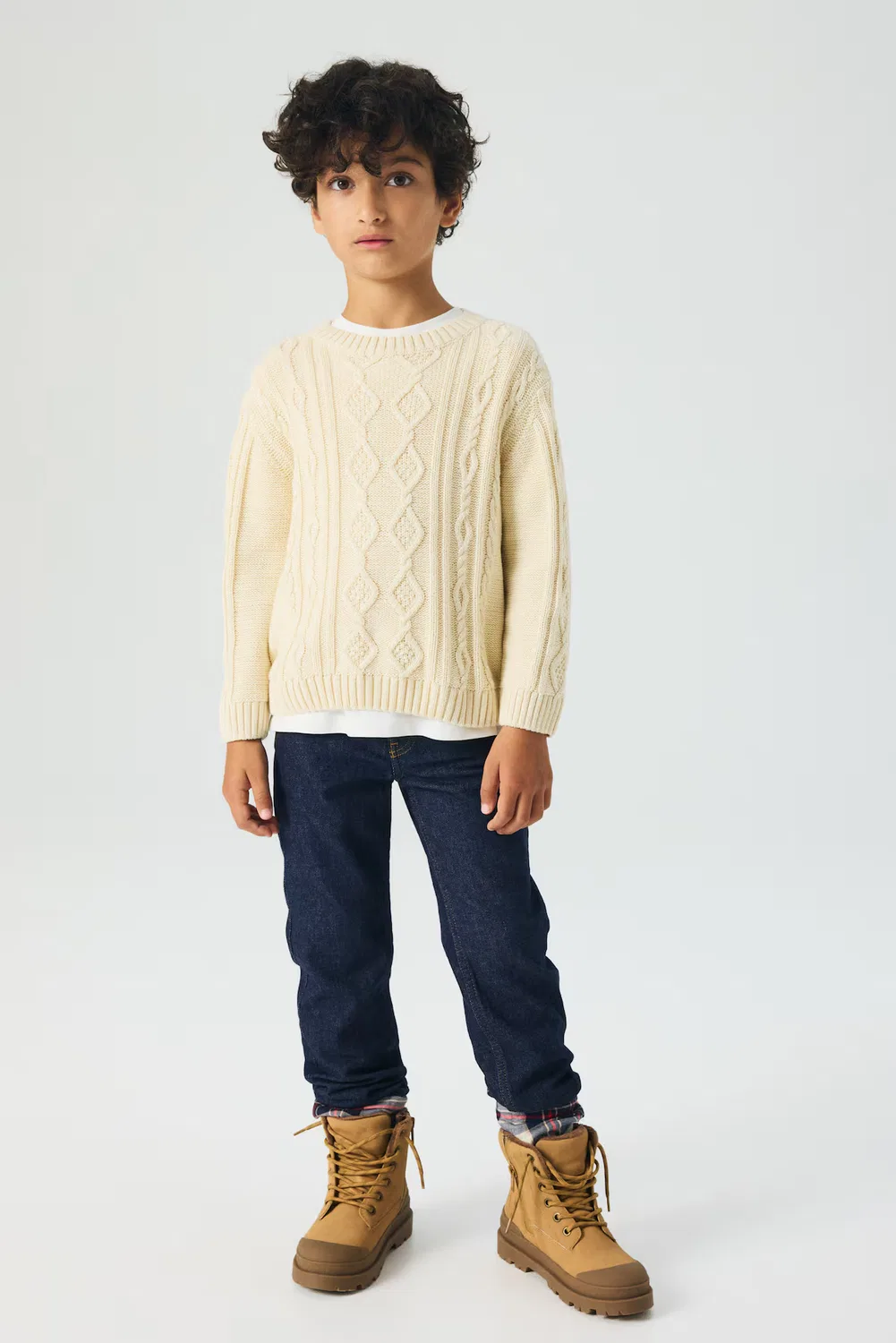 Узкие джинсы на подкладке H&M, Denimblau