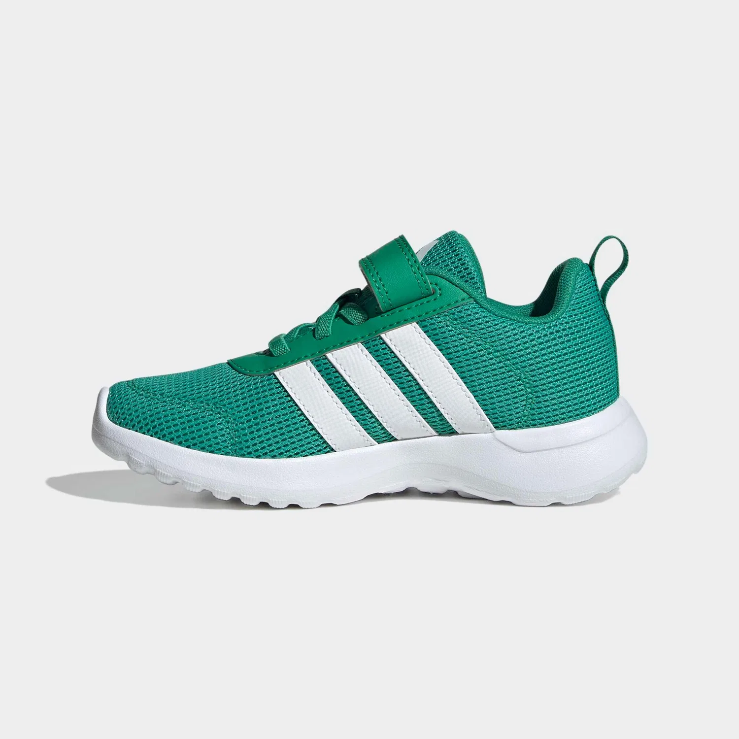 Детские кроссовки на шнурках с липучкой Adidas Sportswear, Court Green/White/Court Green — фото 3