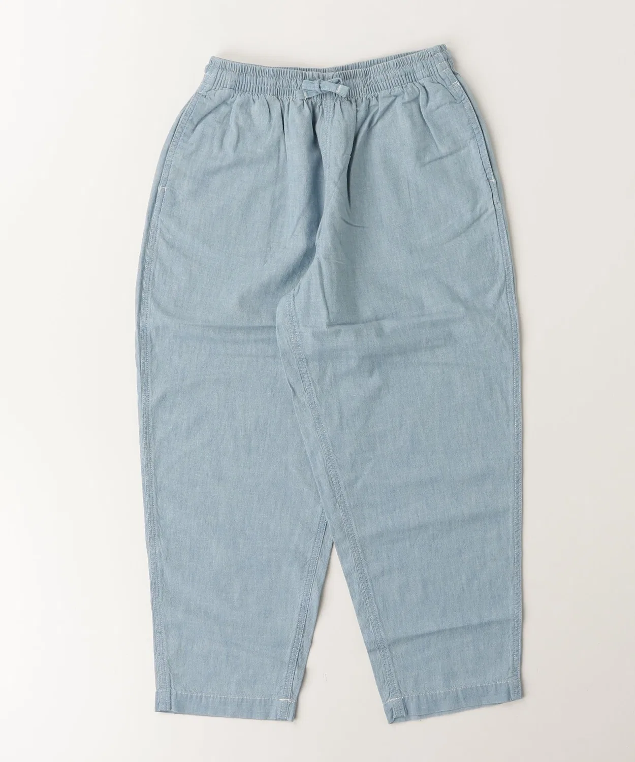 Детские брюки оверсайз из хлопкового шамбре Big Fit Cotton Chambray Pants POLO RALPH LAUREN CHILDRENSWEAR, Синий — фото 3