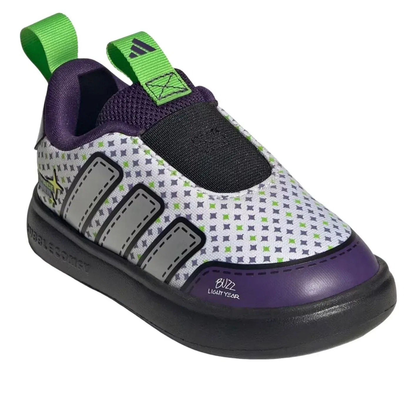 Детские кроссовки с принтом модель Bubblecomic Adidas, белый — фото 2