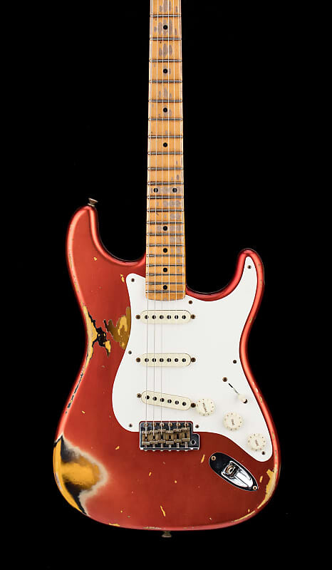 

Fender Custom Shop Ltd '56 Stratocaster Heavy Relic - SFA Candy Apple Red более 2 ТБ # 61251