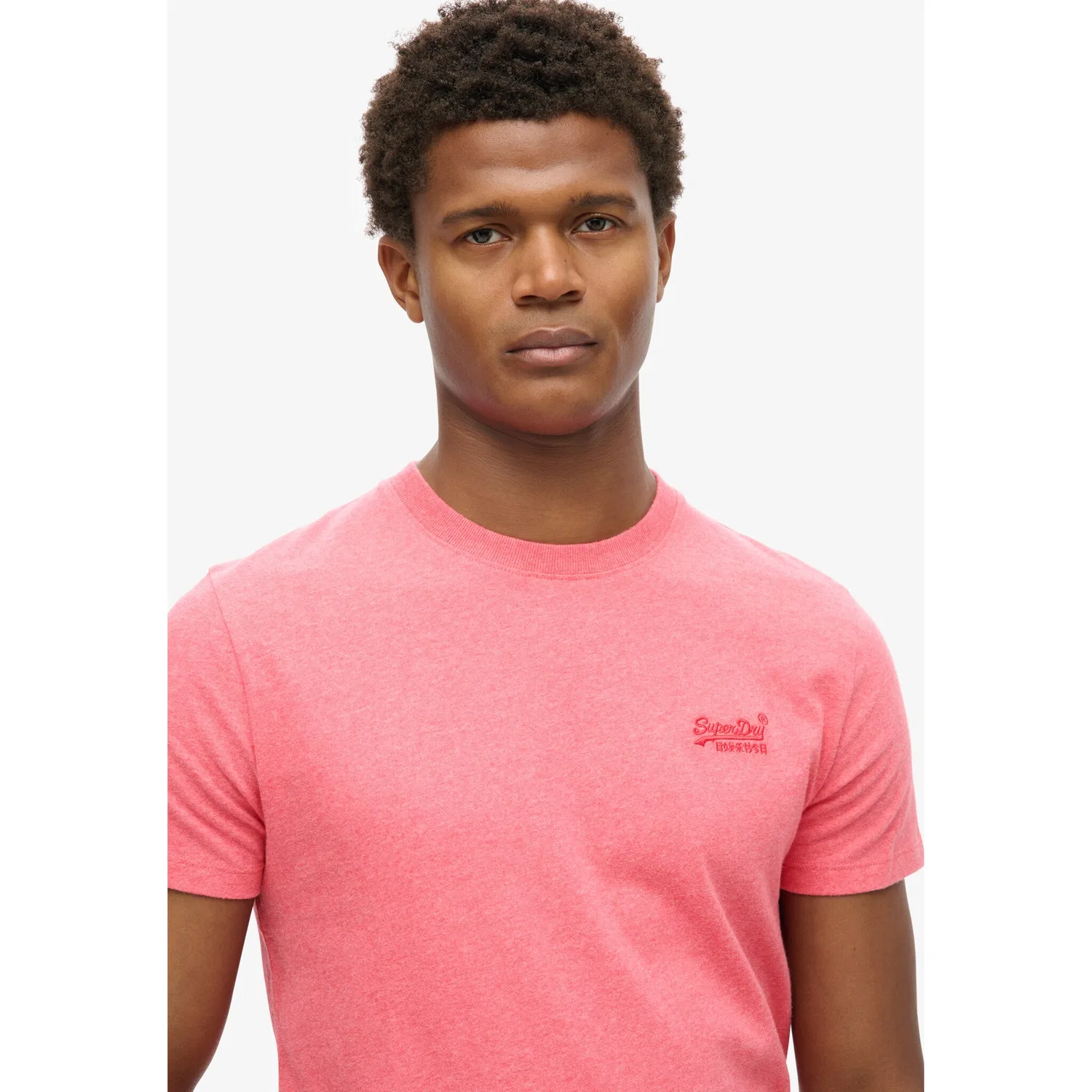 Детская хлопковая футболка с круглым вырезом Superdry, Pink — фото 4
