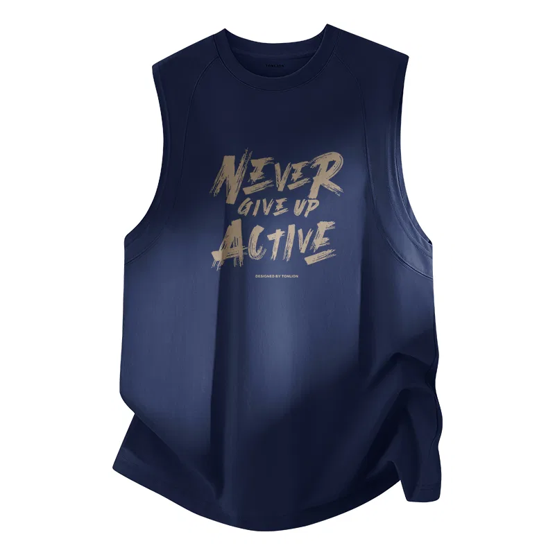 Детский хлопковый топ с принтом Tonlion, Heather Navy